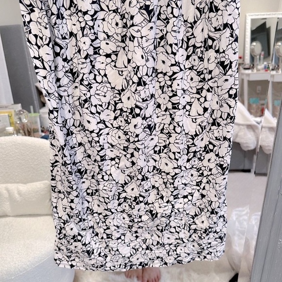 NWT Ann Taylor LOFT Sleeveless Jersey Knit Dress Floral Print Babydoll Mini XS P - Picture 4 of 8